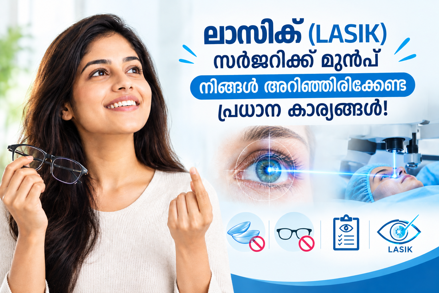 ലാസിക് (LASIK) സർജറിക്ക് മുൻപ് നിങ്ങൾ അറിഞ്ഞിരിക്കേണ്ട പ്രധാന കാര്യങ്ങൾ!